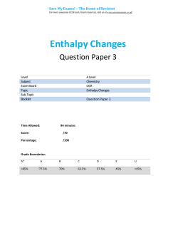 Enthalpy Changes