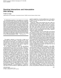 Stacking Interactions and Intercalative DNA Binding