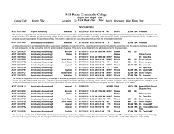 2017 Spring Course Schedule - Mid