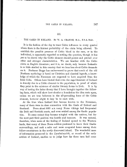 THE GAELS IN ICELAND. BY WA CRAICIE, MA, FSA SCOT. It is the