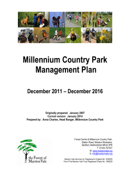 Millennium Country Park Management Plan