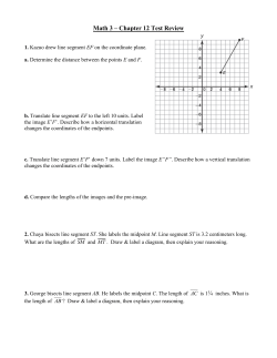 Math 3 – Chapter 12 Test Review