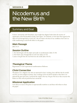Nicodemus and the New Birth - Hickory Grove Baptist Church
