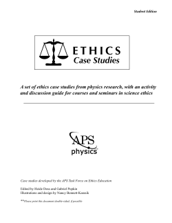 Ethics Case Studies