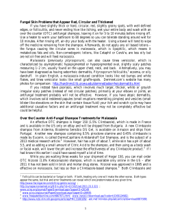 Fungal Skin Problems that Appear Red, Circular and