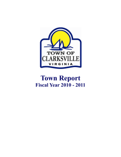 Annual Report - Town of Clarksville, VA