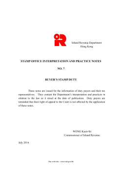 SOIPN 7 - Inland Revenue Department 稅務局