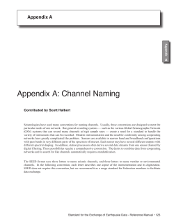 Appendix A: Channel Naming