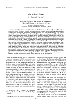 The surface of Mars 1. Cratered terrains