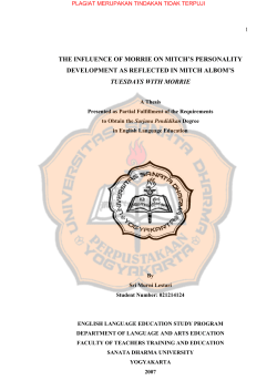 the influence of morrie on mitch`s personality