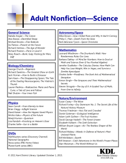 Science - Kent District Library