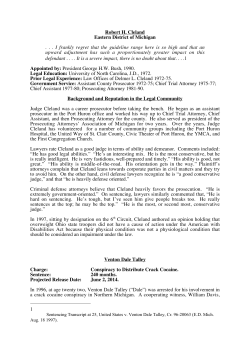 Robert H. Cleland Eastern District of Michigan