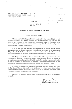 SBN-2063 (as filed) - Senate of the Philippines