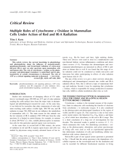 Multiple roles of cytochrome c oxidase in mammalian cells under