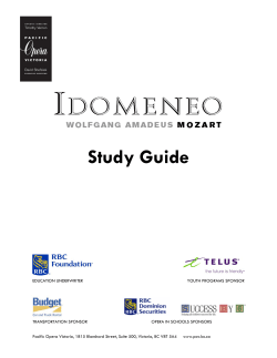 Study Guide - Pacific Opera Victoria