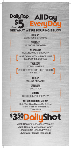 Beverage Menu - FAB Restaurant Concepts