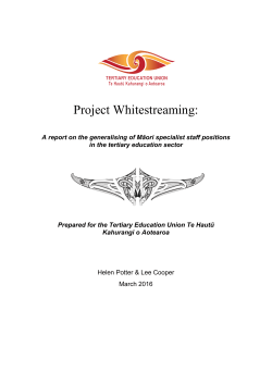 Title page head - Tertiary Education Union