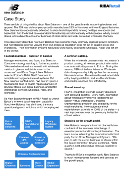 Case Study - RIBA Retail