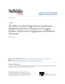 The Effect of a Rural High School Combination Supplemental