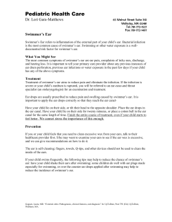 Otitis Externa (&ldquo;Swimmer`s Ear&rdquo;) - Pediatric Health Care at Newton