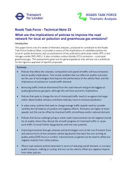 Technical Note 22 - What are the implications of policies to improve