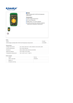 DM-40 Digital multimeter 600 V AC/DC with temperature