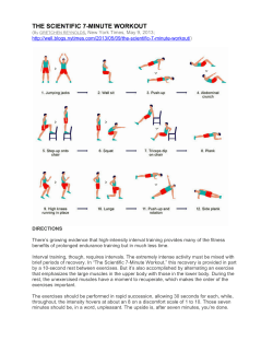 The Scientific 7-Minute Workout