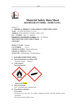 Material Safety Data Sheet
