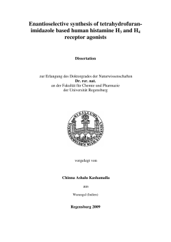 imidazole based human histamine H3 and H4 receptor agonists