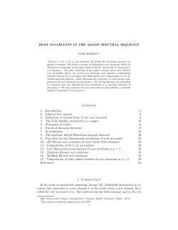 ROOT INVARIANTS IN THE ADAMS SPECTRAL SEQUENCE