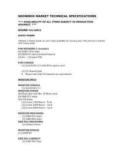 SHOWBOX MARKET TECHNICAL SPECIFICATIONS