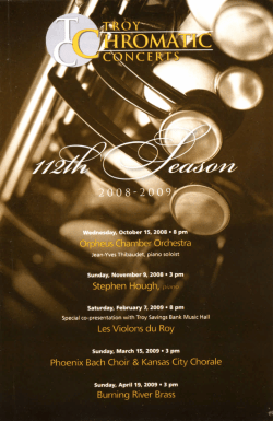 Program Notes - Troy Chromatic Concerts