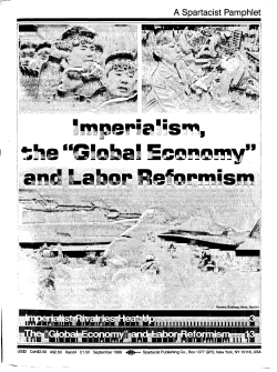 Imperialism, The Global Economy and Labor Reformism