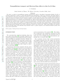 Nonequilibrium transport and Electron