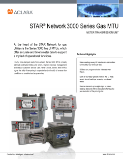 STAR&reg; Network3000 Series Gas MTU