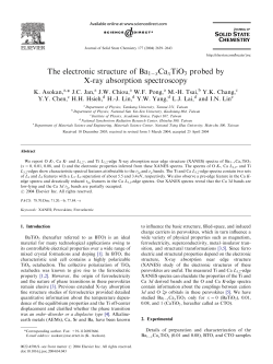 The electronic structure of Ba 1-x Ca x TiO 3 probed by X