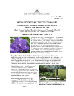 THE ORCHID SHOW: KEY WEST CONTEMPORARY