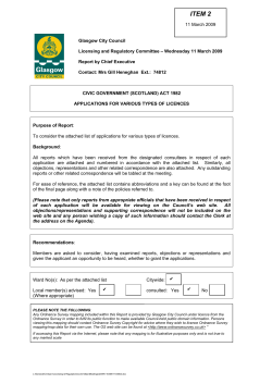 ITEM 2 - Glasgow City Council