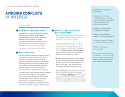 AvOIDING CONfLICTS OF INTEREST
