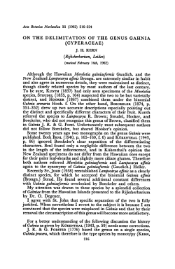 Cyperaceae - Natuurtijdschriften