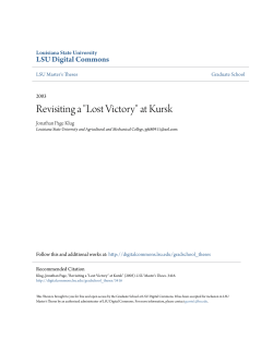 Revisiting a "Lost Victory" at Kursk