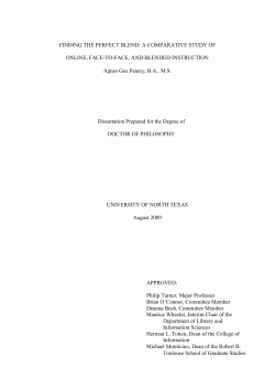 Finding the perfect blend: A comparative study of online, face-to