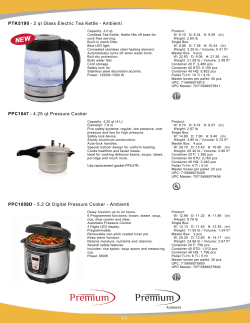 PPC1047 - 4.25 qt Pressure Cooker PPC1058D