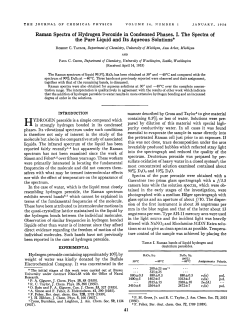 Raman Spectra of Hydrogen. P~roxide in Condensed