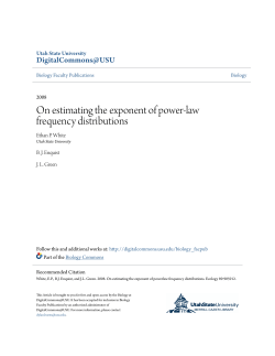 On estimating the exponent of power