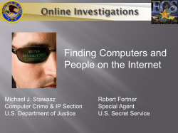Finding Computers and People on the Internet