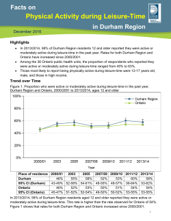 Facts on: Physical activity during leisure-time