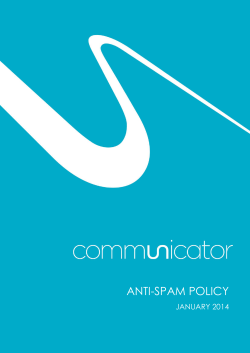 anti-spam policy - Communicator Corp