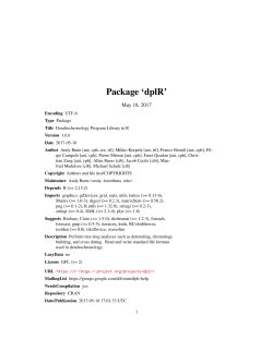 Package `dplR`
