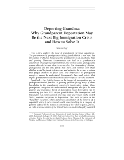 Deporting Grandma: Why Grandparent